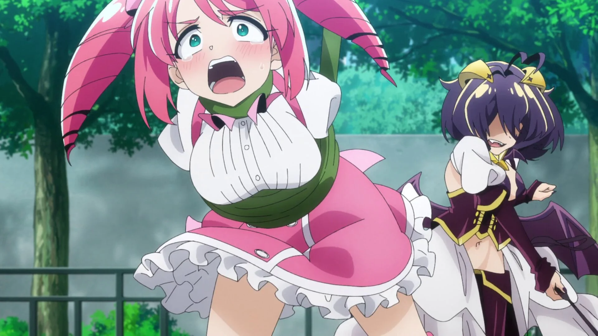 Happy Utena spanking Magia Magenta