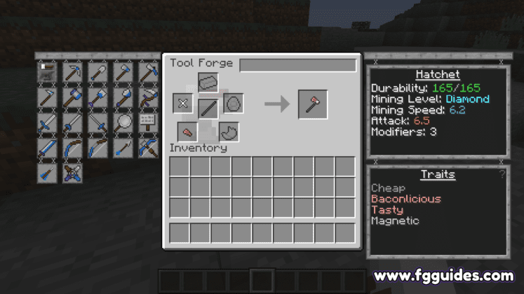 Crafting a new custom tool