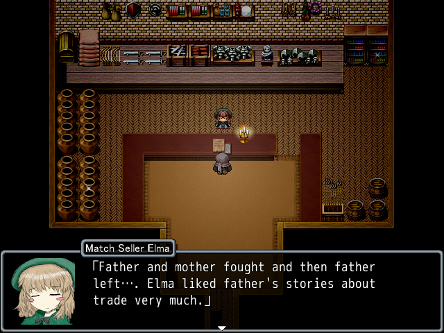 Elma shop dialogue, 2