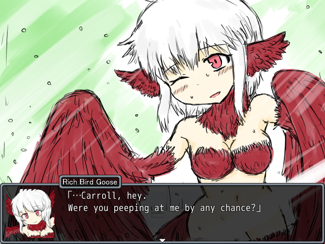 Goose playing in the water, 2