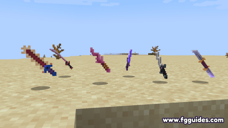 MC Dungeons melee weapons 2