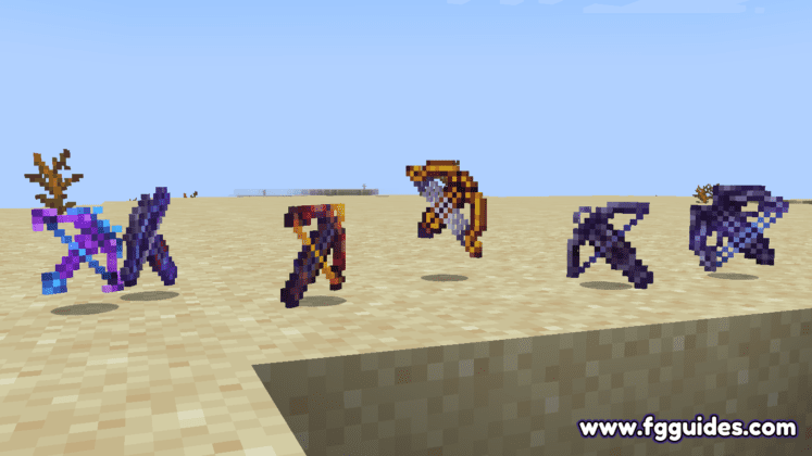 MC Dungeons ranged weapons