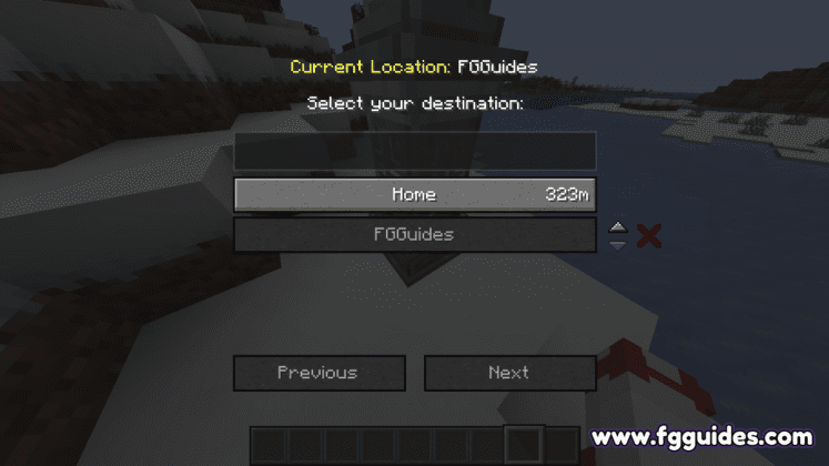 Teleporting with a Waystone