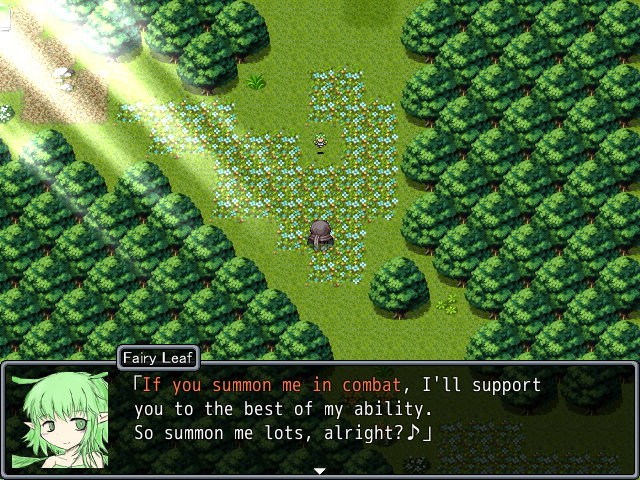 You can summon Leaf in combat