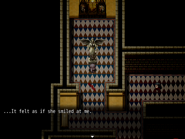 Catherine statue smiles at you