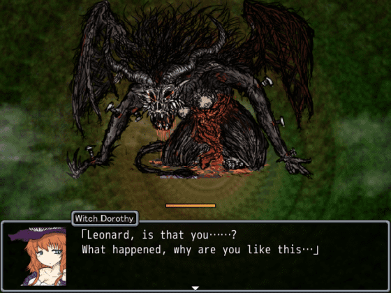 Dorothy's reaction to the demon