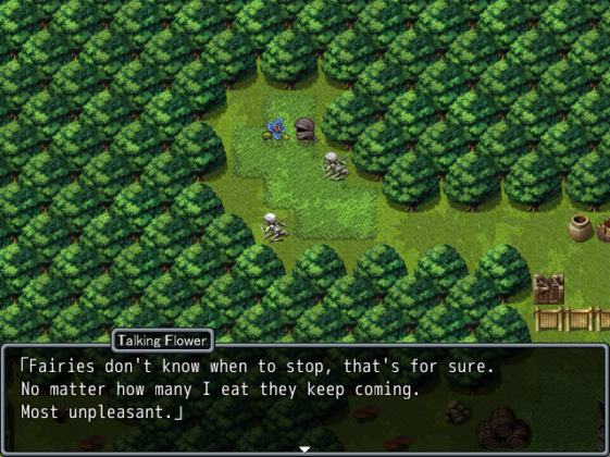 Talking Flower dialogue