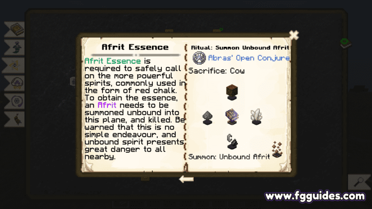 Summoning guide