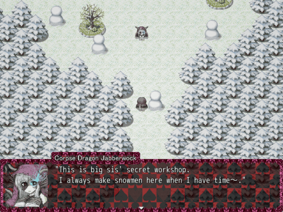 Jabberwock in the Hidden Snow Garden, 2