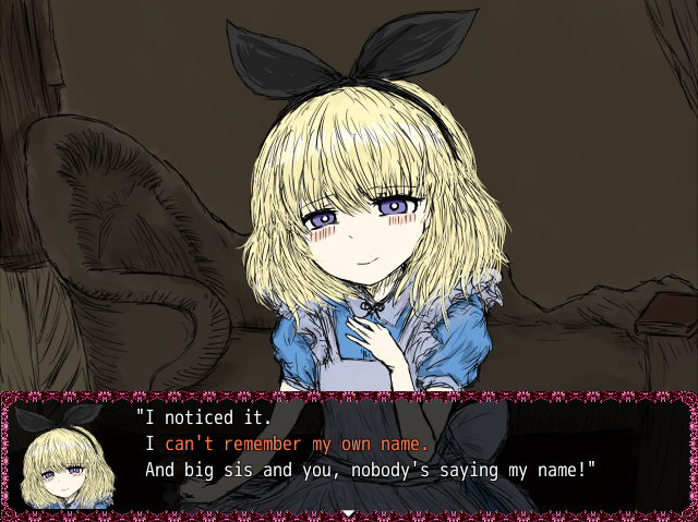 Alice can't remember her name