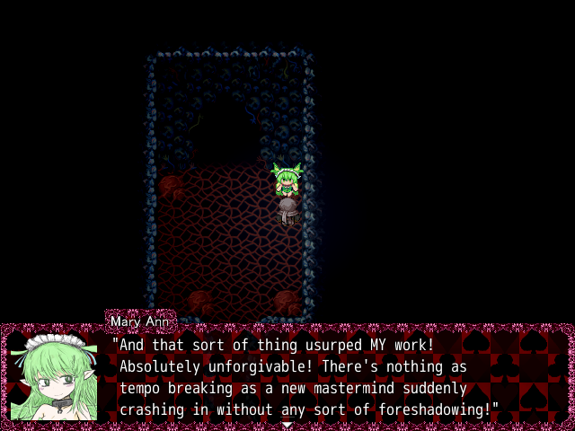 Mary is sulking at TCO