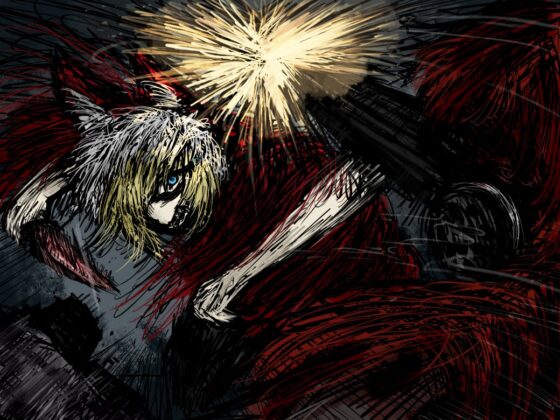 Red Hood fighting someone mysterious